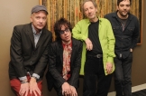 LOS ANGELES, CA - OCTOBER 22:  Harry Shearer (3rd from left) poses with Foutains of Wayne members L-R Chris Collingwood, Jody Porter and Adam Schlesinger during The Drop: Harry Shearer at The GRAMMY Museum on October 22, 2012 in Los Angeles, California.  (Photo by Mark Sullivan/WireImage) *** Local Caption *** Harry Shearer;Adam Schlesinger;Jody Porter;Chris Collingwood